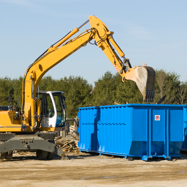 what are the rental fees for a residential dumpster in Hager City